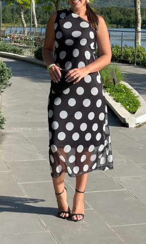 Vestido CHARM POÁ PRETO