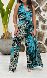 Conjunto Macacão - Flora Preta