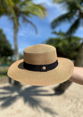Chapéu Dobrável Bege
